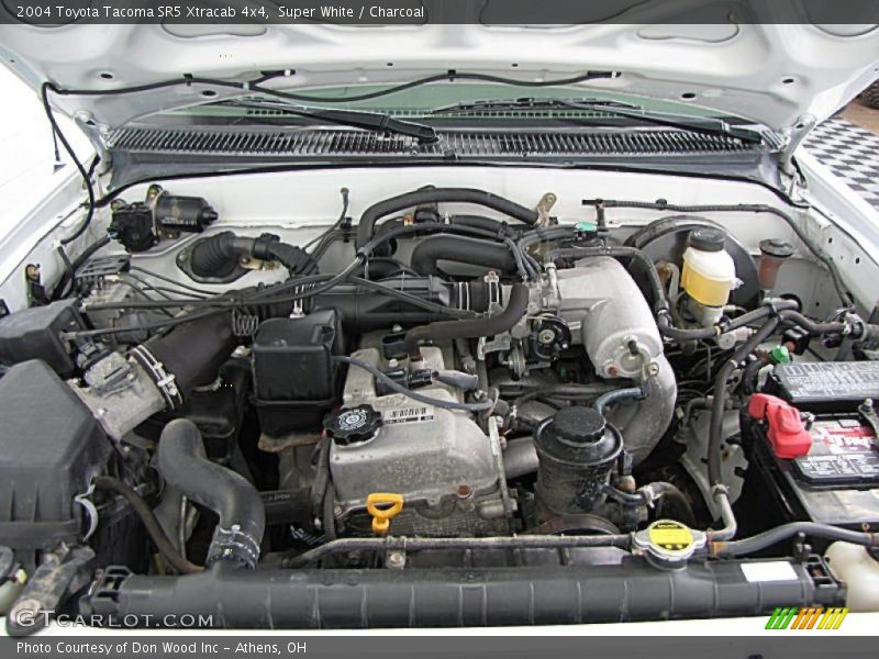 Super White / Charcoal 2004 Toyota Tacoma SR5 Xtracab 4x4