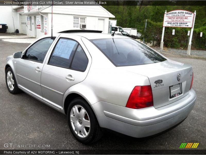 Silver Arrow Metallic / Black 2000 Volkswagen Jetta GLX VR6 Sedan