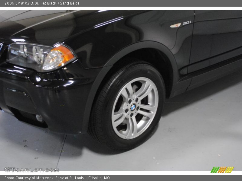 Jet Black / Sand Beige 2006 BMW X3 3.0i
