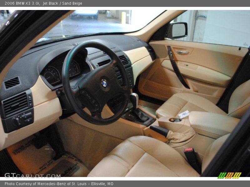 Jet Black / Sand Beige 2006 BMW X3 3.0i