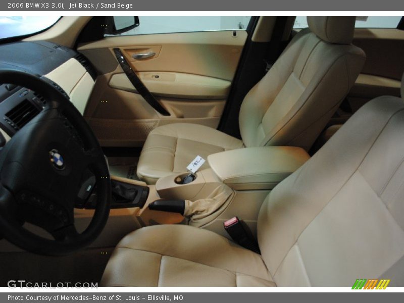 Jet Black / Sand Beige 2006 BMW X3 3.0i