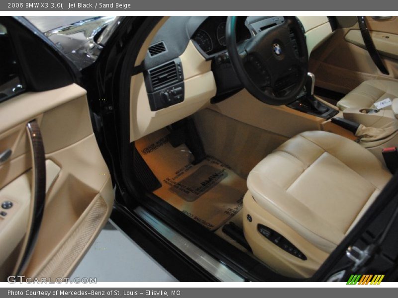 Jet Black / Sand Beige 2006 BMW X3 3.0i
