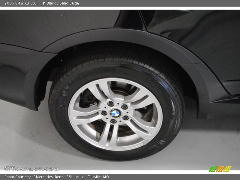 Jet Black / Sand Beige 2006 BMW X3 3.0i