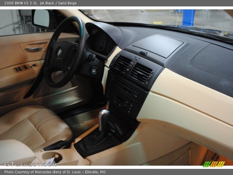 Jet Black / Sand Beige 2006 BMW X3 3.0i