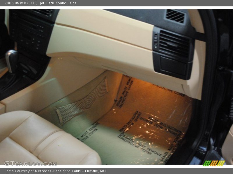Jet Black / Sand Beige 2006 BMW X3 3.0i