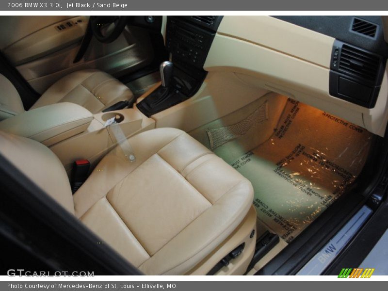 Jet Black / Sand Beige 2006 BMW X3 3.0i