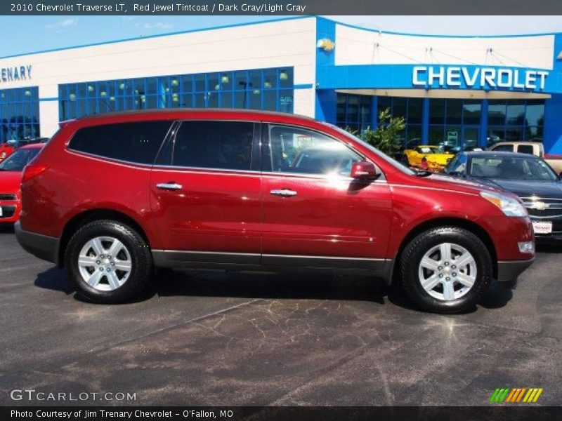 Red Jewel Tintcoat / Dark Gray/Light Gray 2010 Chevrolet Traverse LT
