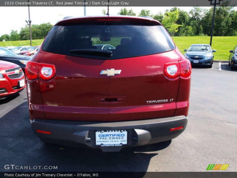 Red Jewel Tintcoat / Dark Gray/Light Gray 2010 Chevrolet Traverse LT