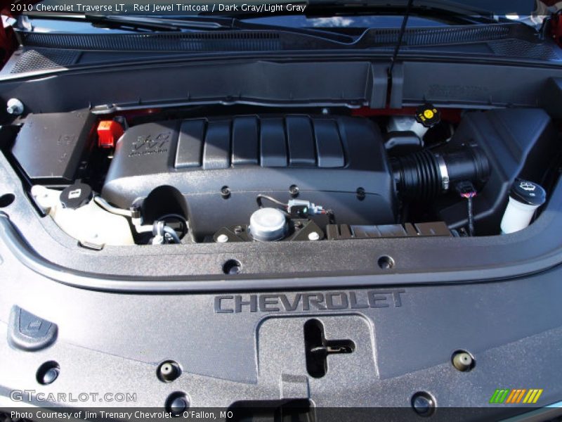 Red Jewel Tintcoat / Dark Gray/Light Gray 2010 Chevrolet Traverse LT