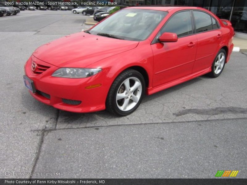 Volcanic Red / Black 2005 Mazda MAZDA6 i Sport Hatchback