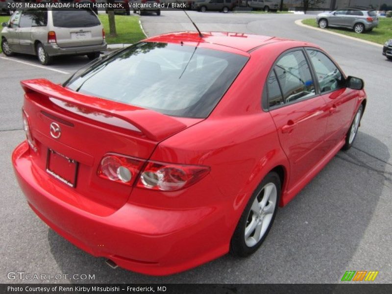 Volcanic Red / Black 2005 Mazda MAZDA6 i Sport Hatchback