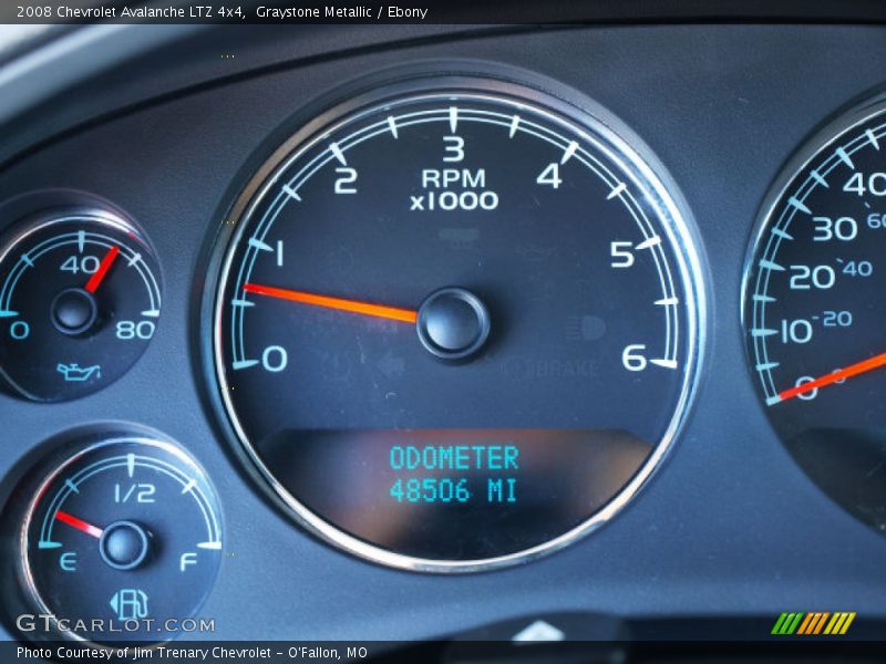 Graystone Metallic / Ebony 2008 Chevrolet Avalanche LTZ 4x4
