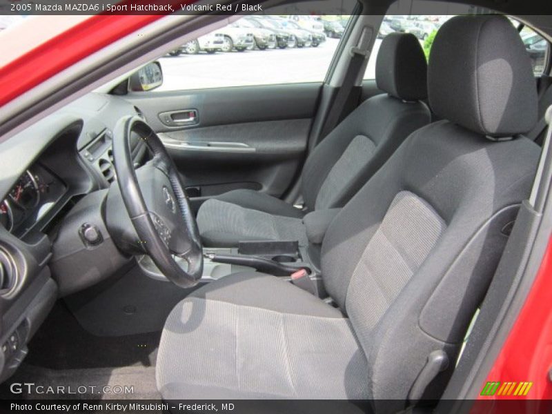 Volcanic Red / Black 2005 Mazda MAZDA6 i Sport Hatchback