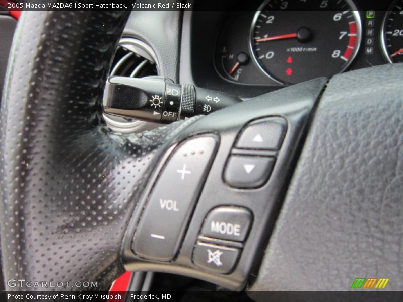 Volcanic Red / Black 2005 Mazda MAZDA6 i Sport Hatchback