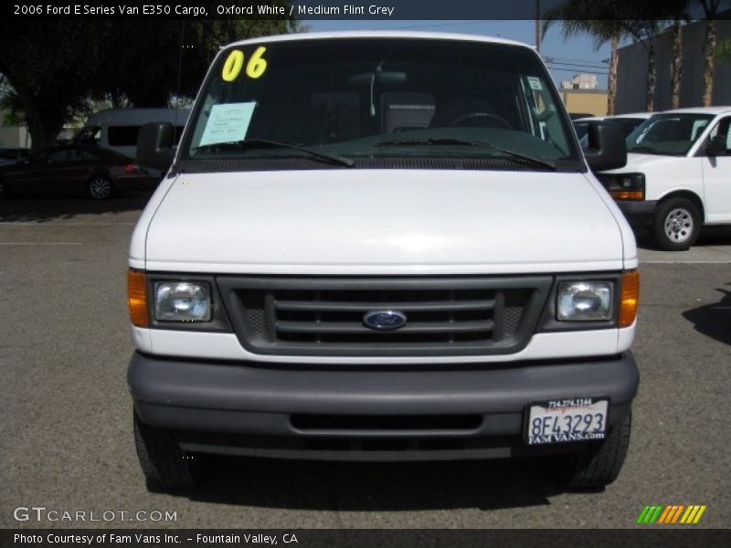 Oxford White / Medium Flint Grey 2006 Ford E Series Van E350 Cargo