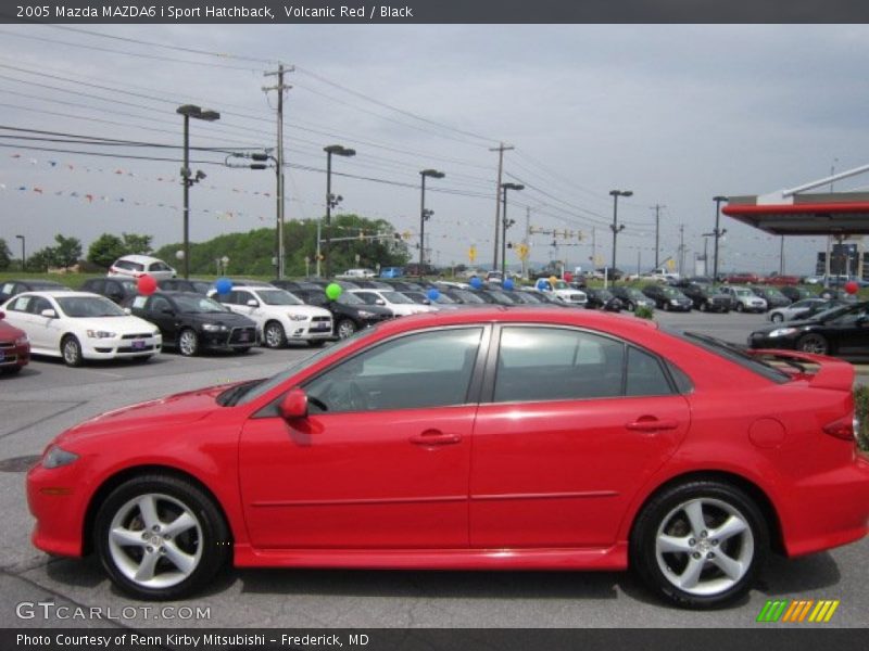 Volcanic Red / Black 2005 Mazda MAZDA6 i Sport Hatchback