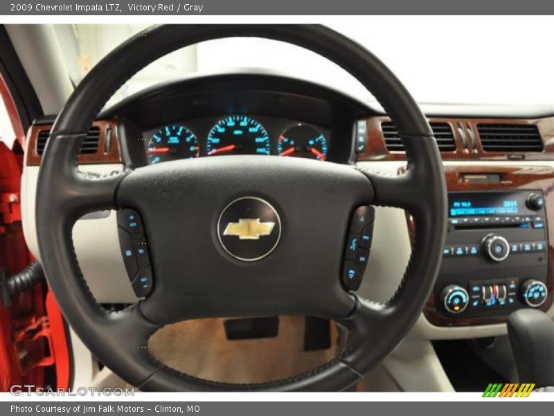Victory Red / Gray 2009 Chevrolet Impala LTZ