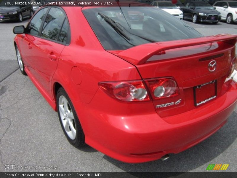 Volcanic Red / Black 2005 Mazda MAZDA6 i Sport Hatchback