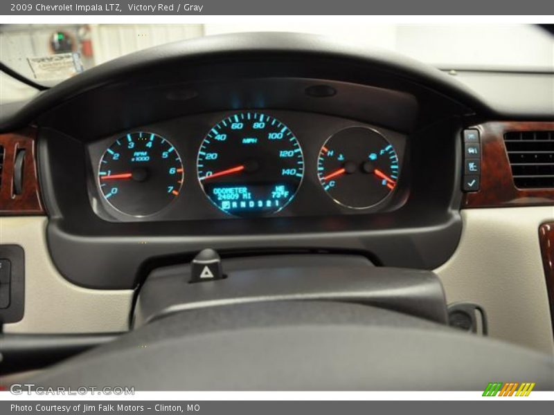 Victory Red / Gray 2009 Chevrolet Impala LTZ