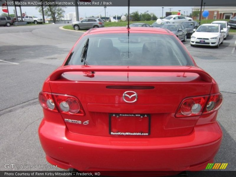 Volcanic Red / Black 2005 Mazda MAZDA6 i Sport Hatchback