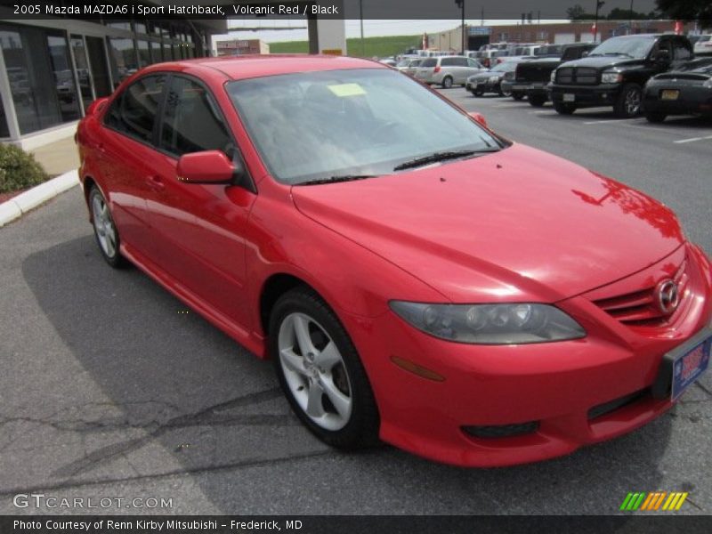 Volcanic Red / Black 2005 Mazda MAZDA6 i Sport Hatchback