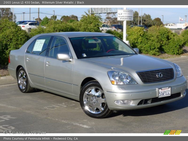 Millenium Silver Metallic / Black 2003 Lexus LS 430 Sedan