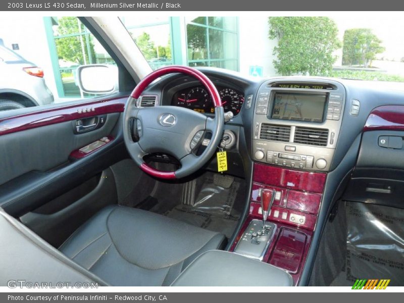 Millenium Silver Metallic / Black 2003 Lexus LS 430 Sedan