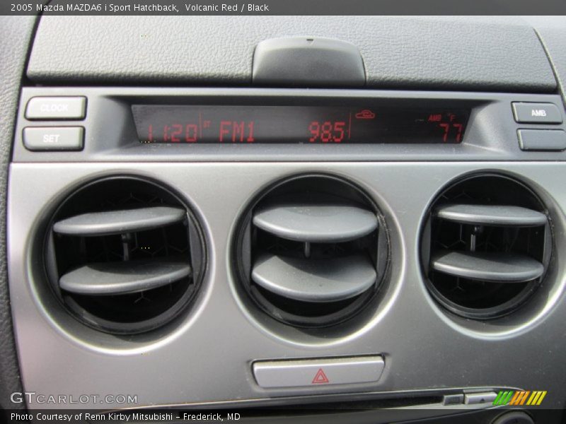 Volcanic Red / Black 2005 Mazda MAZDA6 i Sport Hatchback