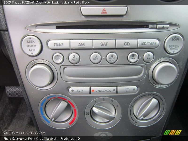 Volcanic Red / Black 2005 Mazda MAZDA6 i Sport Hatchback