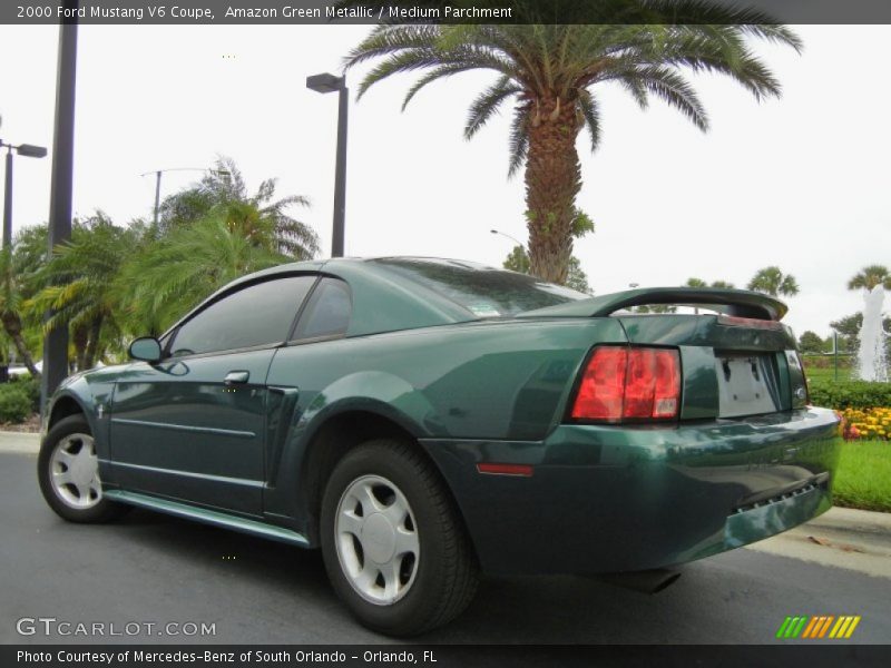 Amazon Green Metallic / Medium Parchment 2000 Ford Mustang V6 Coupe