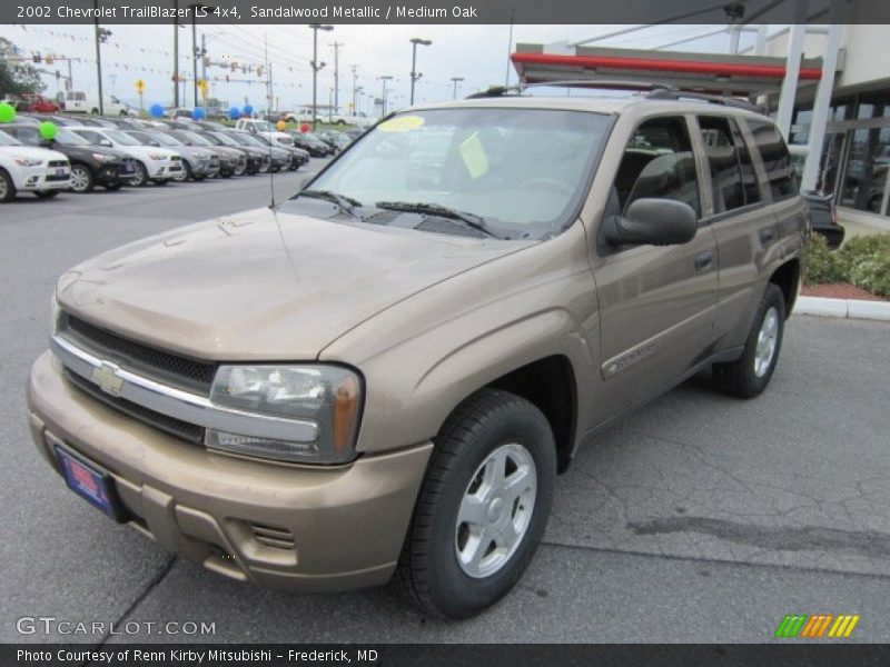 Sandalwood Metallic / Medium Oak 2002 Chevrolet TrailBlazer LS 4x4