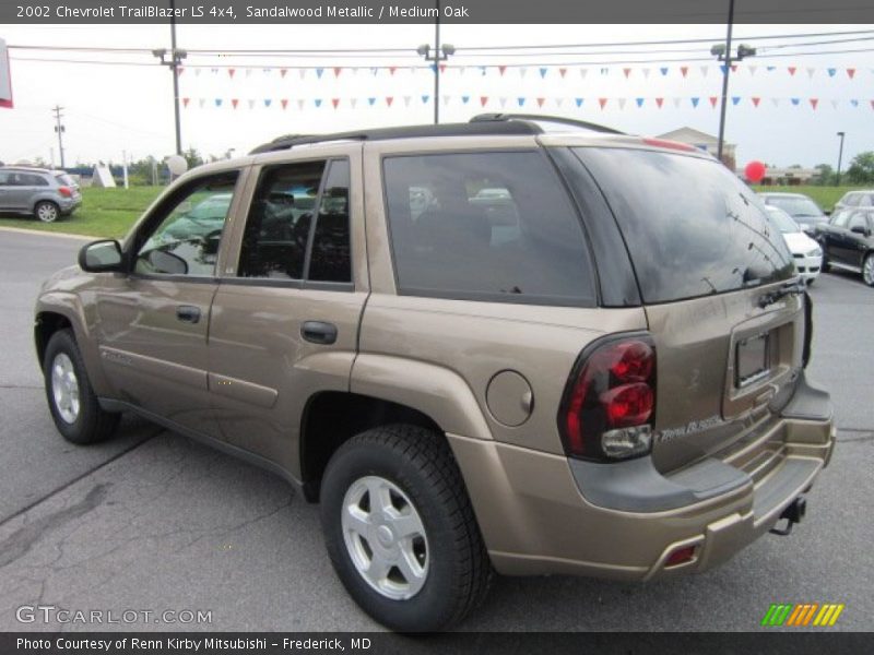 Sandalwood Metallic / Medium Oak 2002 Chevrolet TrailBlazer LS 4x4