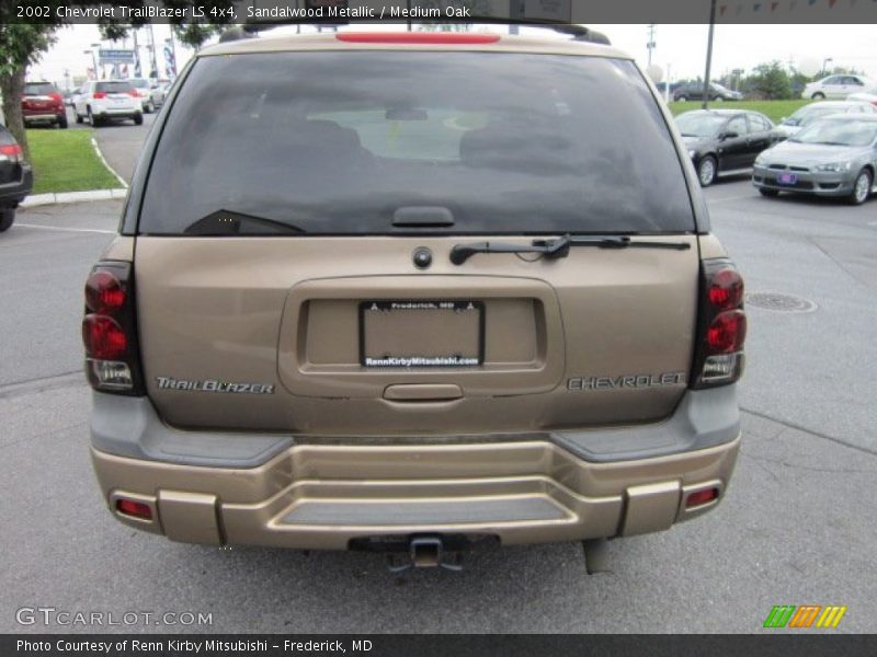 Sandalwood Metallic / Medium Oak 2002 Chevrolet TrailBlazer LS 4x4