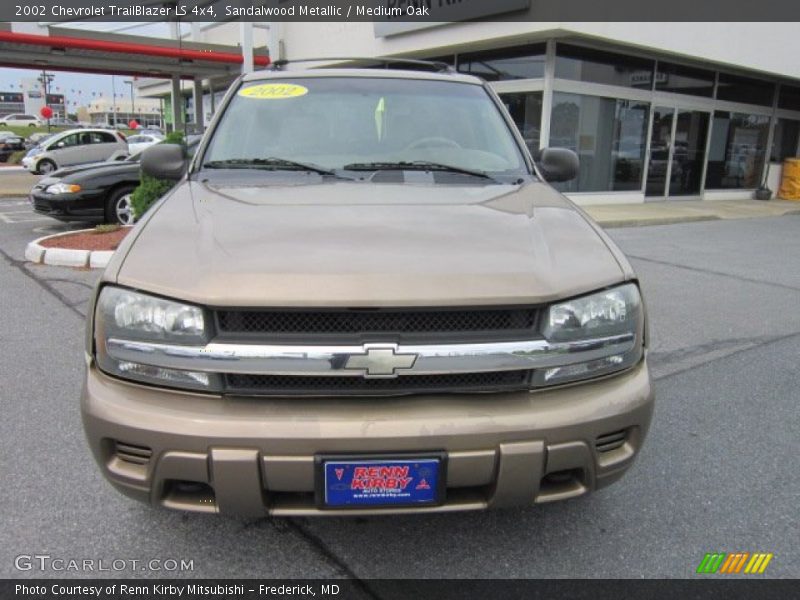 Sandalwood Metallic / Medium Oak 2002 Chevrolet TrailBlazer LS 4x4