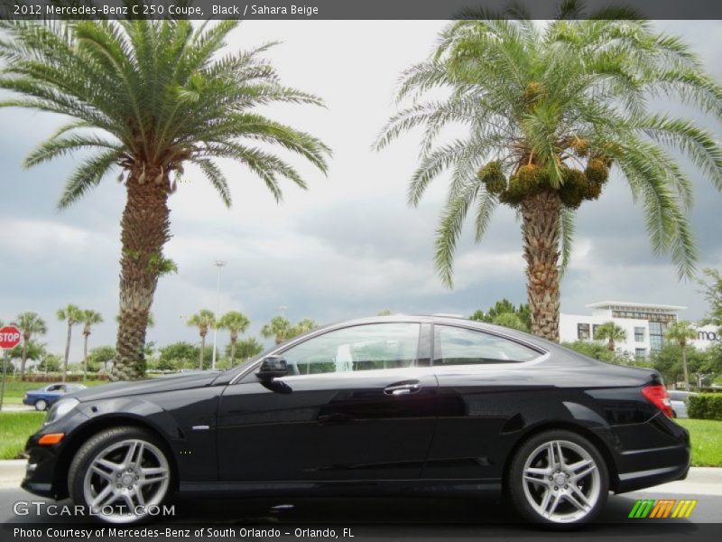 Black / Sahara Beige 2012 Mercedes-Benz C 250 Coupe