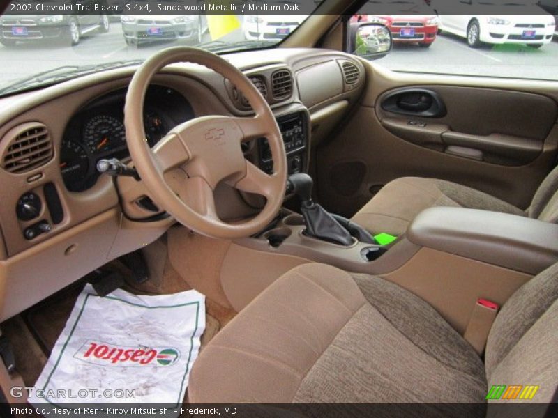 Sandalwood Metallic / Medium Oak 2002 Chevrolet TrailBlazer LS 4x4