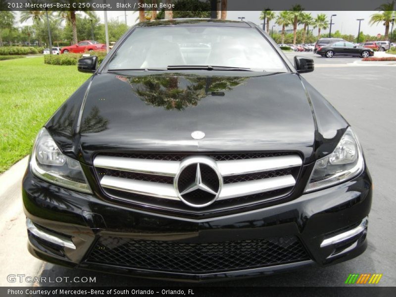 Black / Sahara Beige 2012 Mercedes-Benz C 250 Coupe