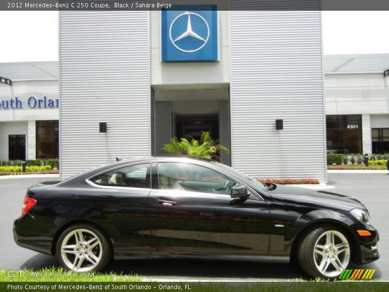 Black / Sahara Beige 2012 Mercedes-Benz C 250 Coupe