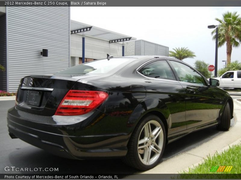 Black / Sahara Beige 2012 Mercedes-Benz C 250 Coupe