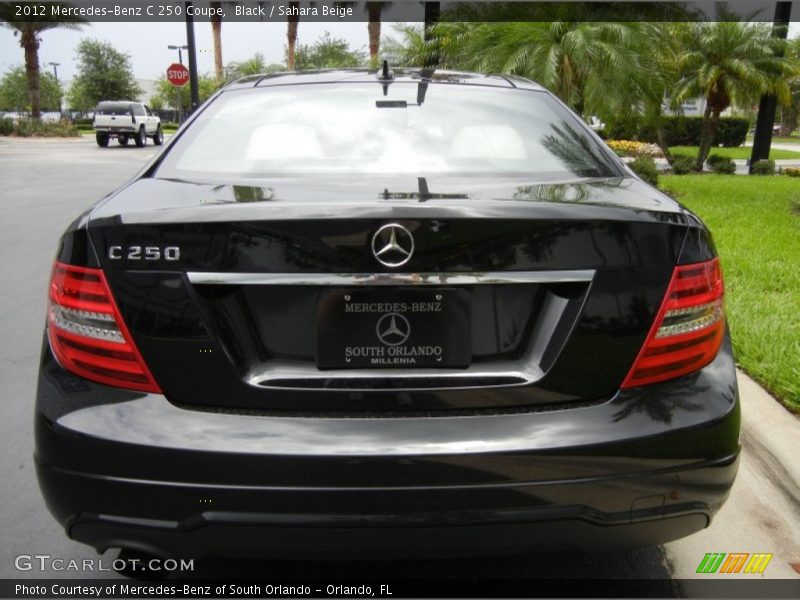 Black / Sahara Beige 2012 Mercedes-Benz C 250 Coupe