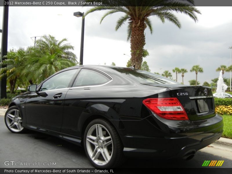 Black / Sahara Beige 2012 Mercedes-Benz C 250 Coupe