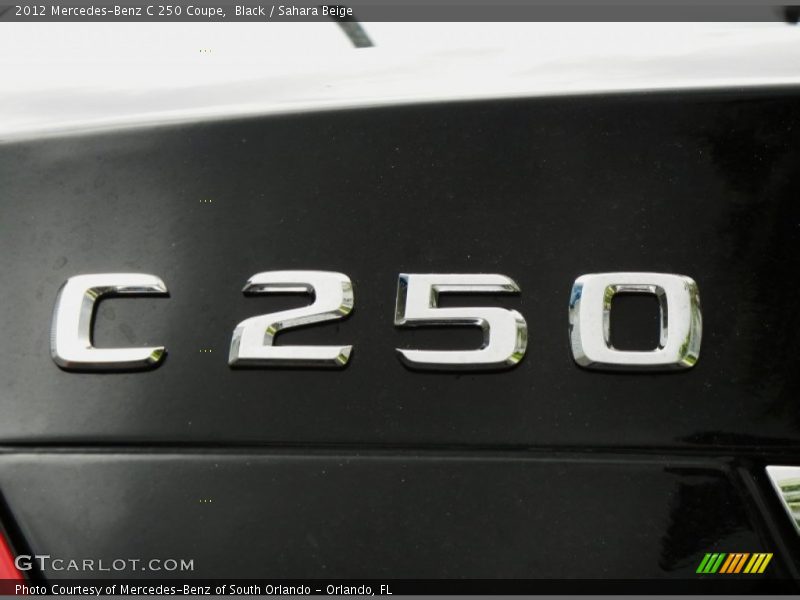 Black / Sahara Beige 2012 Mercedes-Benz C 250 Coupe