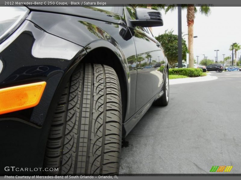Black / Sahara Beige 2012 Mercedes-Benz C 250 Coupe