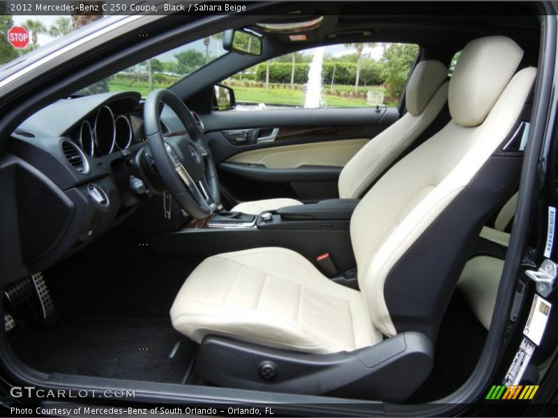 Black / Sahara Beige 2012 Mercedes-Benz C 250 Coupe