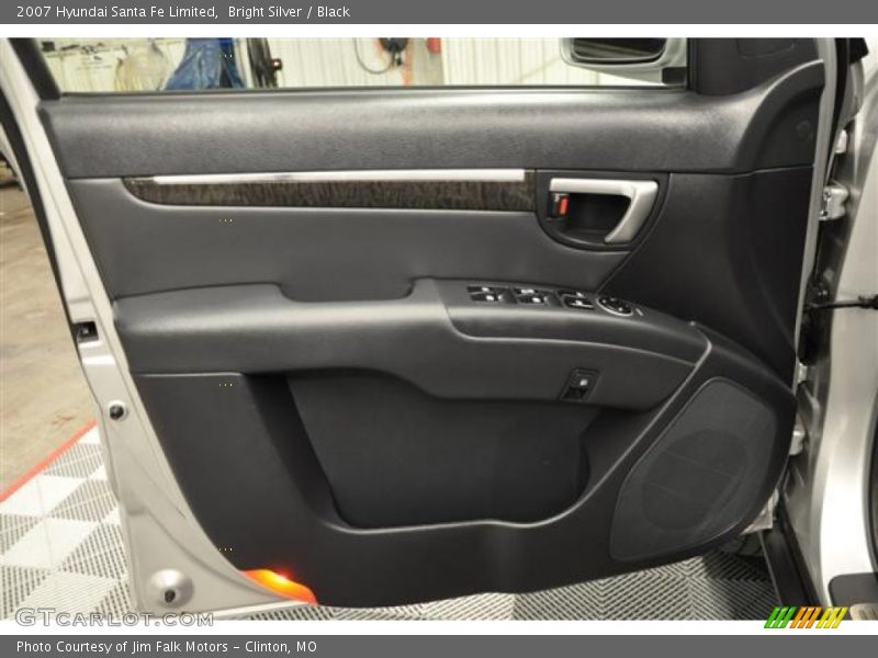 Bright Silver / Black 2007 Hyundai Santa Fe Limited