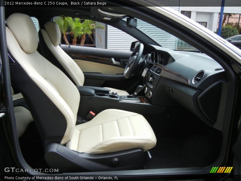 Black / Sahara Beige 2012 Mercedes-Benz C 250 Coupe