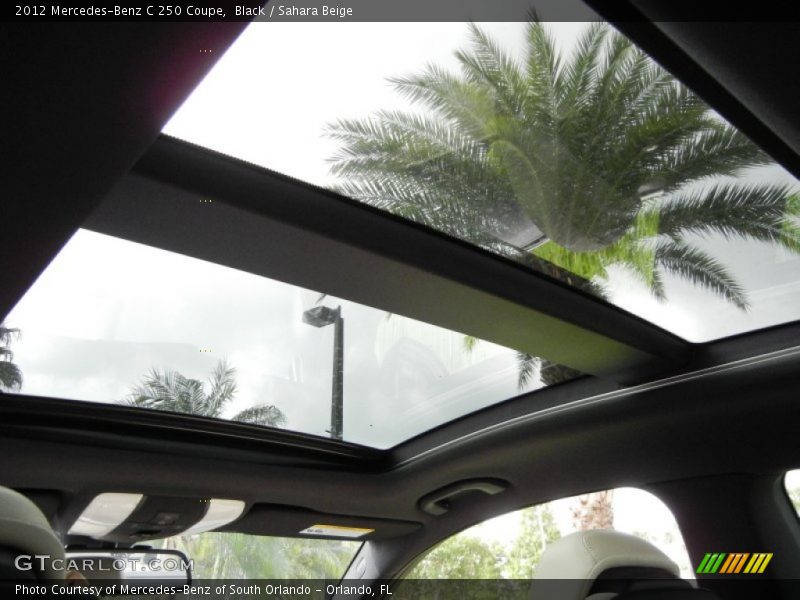 Black / Sahara Beige 2012 Mercedes-Benz C 250 Coupe