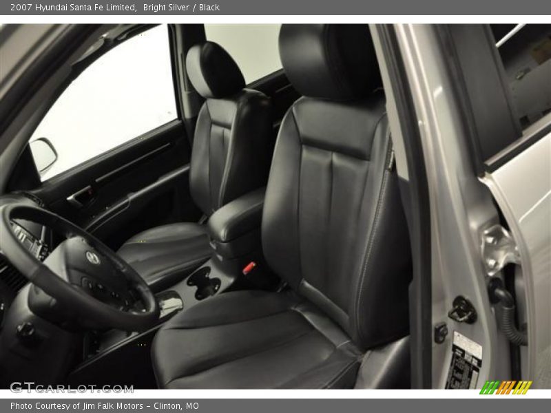 Bright Silver / Black 2007 Hyundai Santa Fe Limited
