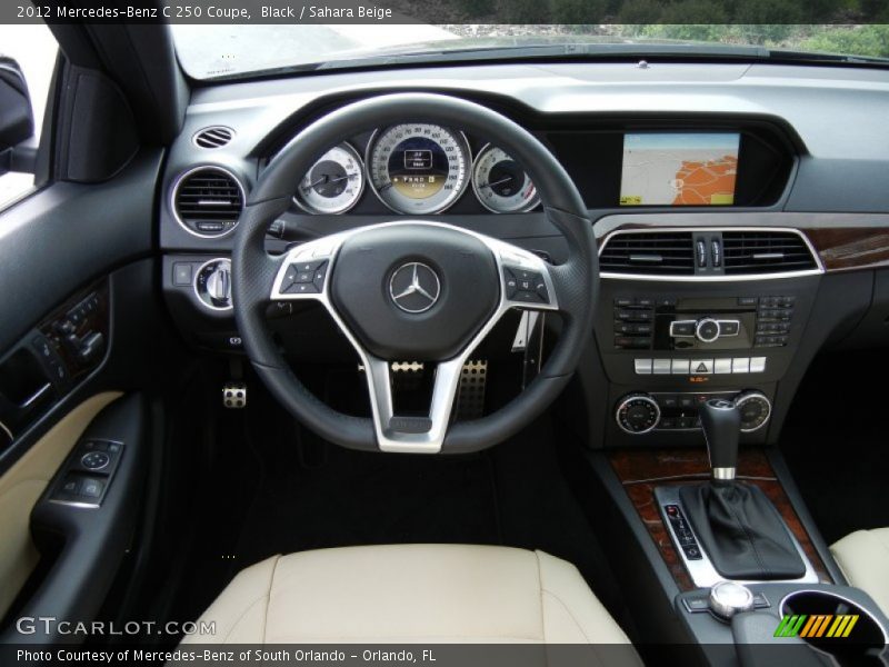 Black / Sahara Beige 2012 Mercedes-Benz C 250 Coupe