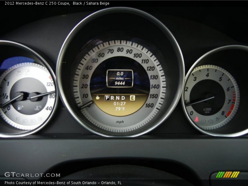 Black / Sahara Beige 2012 Mercedes-Benz C 250 Coupe